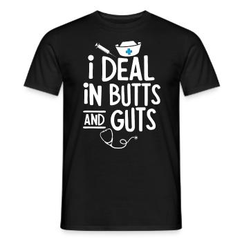 Gastroenterologie, Gastroenterologe - Männer T-Shirt - Schwarz - Vorne - AI Model Male 178 light (178cm)