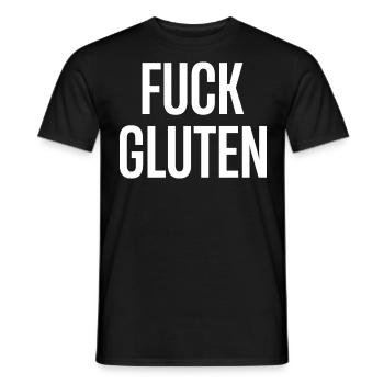Gluten allergy, gluten-free - Men's T-Shirt - black - Front - AI Model Male 178 light (178cm)