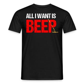 Metalldetektor, Metalldetektorist - Männer T-Shirt - Schwarz - Vorne - AI Model Male 178 light (178cm)