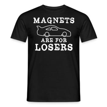 Slot car, course de slot car - T-shirt homme - noir - Devant - AI Model Male 178 light (178cm)