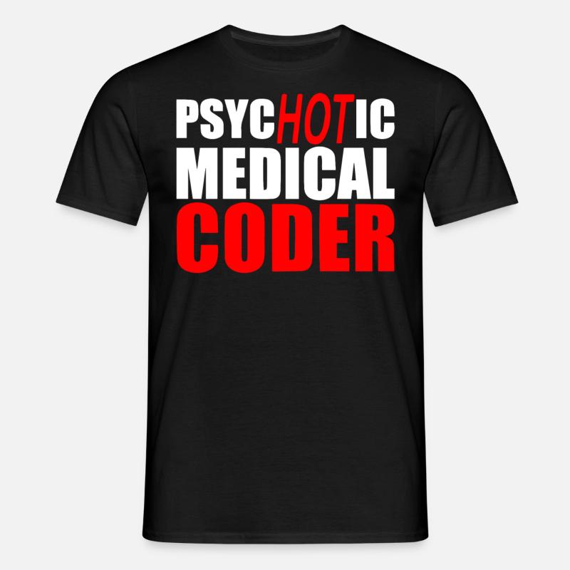 Medical encoder, programmer - Men's T-Shirt - black