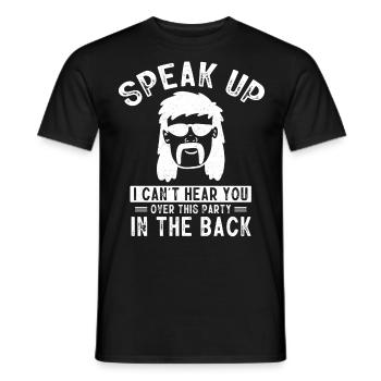 mullet owner, mullet - Men's T-Shirt - black - Front - AI Model Male 178 light (178cm)