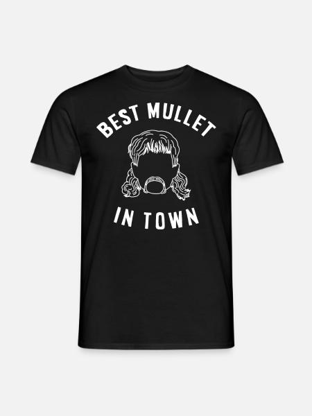 mullet owner, mullet - Men's T-Shirt - black