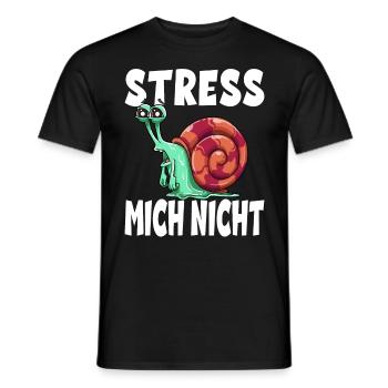 Stress Mich Nicht Schnecke Tempo - Männer T-Shirt - Schwarz - Vorne - AI Model Male 178 light (178cm)