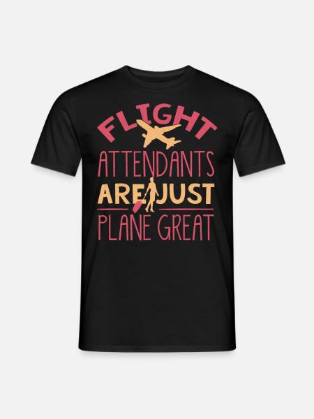 Flugbegleiter, Für Flugbegleiter, Flugbegleiter - Männer T-Shirt - Schwarz