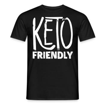 Keto-Diät, Kohlenhydratfreie Ernährung, Keto - Männer T-Shirt - Schwarz - Vorne - AI Model Male 178 light (178cm)