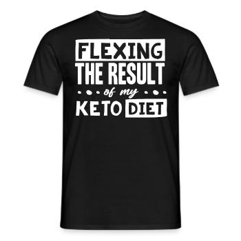 Keto-Diät, Kohlenhydratfreie Ernährung, Keto - Männer T-Shirt - Schwarz - Vorne - AI Model Male 178 light (178cm)