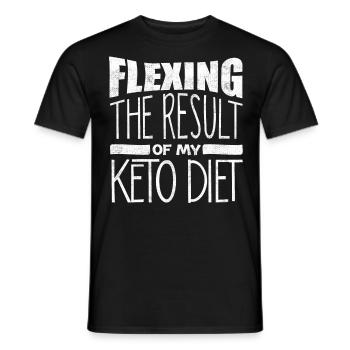Keto-Diät, Kohlenhydratfreie Ernährung, Keto - Männer T-Shirt - Schwarz - Vorne - AI Model Male 178 light (178cm)