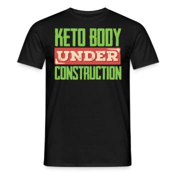 Keto-Diät, Kohlenhydratfreie Ernährung, Keto - Männer T-Shirt - Schwarz - Vorne - AI Model Male 178 light (178cm)