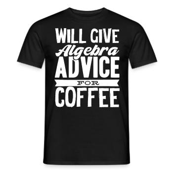 Algèbre, Analyse, Science, Mathématiques - T-shirt homme - noir - Devant - AI Model Male 178 light (178cm)