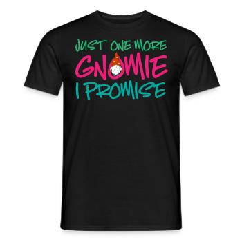 Gnome - Gnome Collecting - Gnome Collector - Men's T-Shirt - black - Front - AI Model Male 178 light (178cm)
