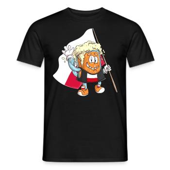 Beer fan of Poland - Men's T-Shirt - black - Front - AI Model Male 178 light (178cm)