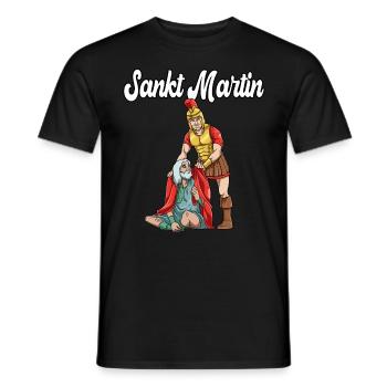 Sankt Martin St Martin - Männer T-Shirt - Schwarz - Vorne - AI Model Male 178 light (178cm)