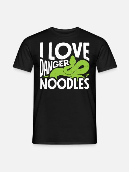 Schlangenbesitzer, Schlangenliebhaber, Schlangen - Männer T-Shirt - Schwarz