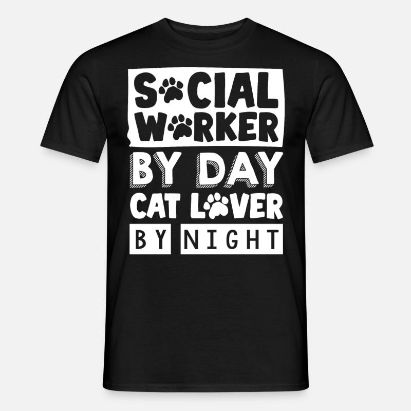 Sozialarbeiter - Männer T-Shirt - Schwarz