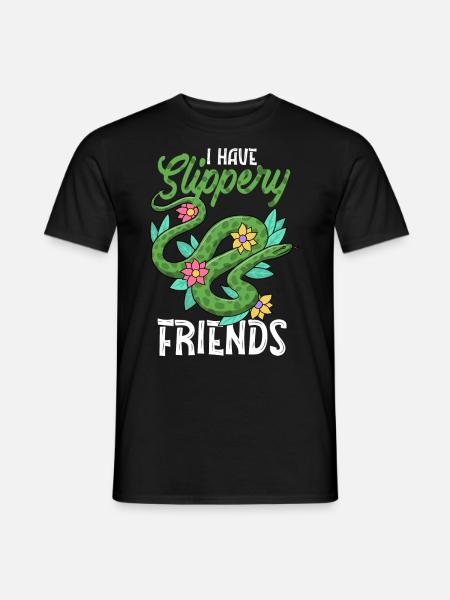 Wąż, - węże - T-shirt męski - czarny