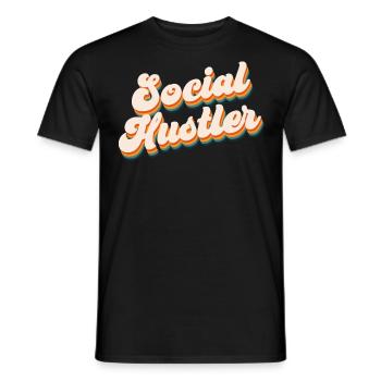 Sozialarbeiter - Männer T-Shirt - Schwarz - Vorne - AI Model Male 178 light (178cm)