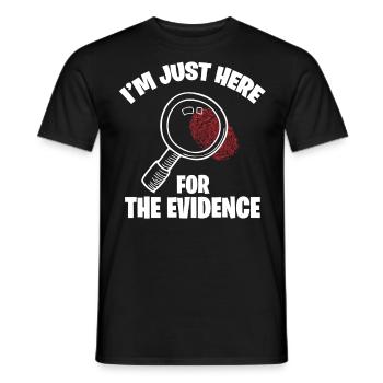 Costume de médecin légiste - T-shirt homme - noir - Devant - AI Model Male 178 light (178cm)