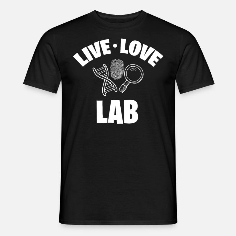 Forensiker Kostüm - Männer T-Shirt - Schwarz