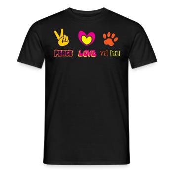 vétérinaire, vétérinaire, vétérinaire - T-shirt homme - noir - Devant - AI Model Male 178 light (178cm)