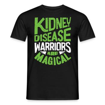 Awareness of kidney disease, kidney - Men's T-Shirt - black - Front - AI Model Male 178 light (178cm)