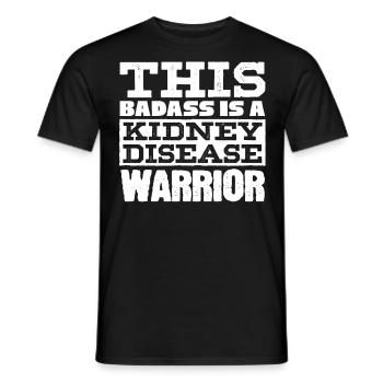 Awareness of kidney disease, kidney - Men's T-Shirt - black - Front - AI Model Male 178 light (178cm)
