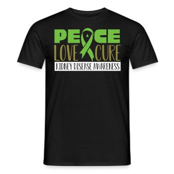 Bewusstsein Für Nierenerkrankungen, Niere - Männer T-Shirt - Schwarz - Vorne - AI Model Male 178 light (178cm)