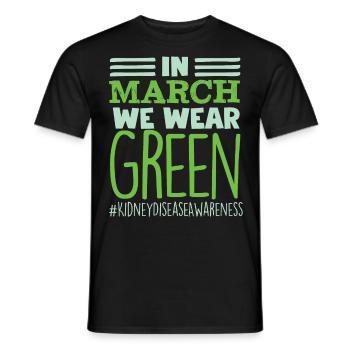 Bewusstsein Für Nierenerkrankungen, Niere - Männer T-Shirt - Schwarz - Vorne - AI Model Male 178 light (178cm)