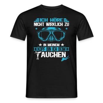 Taucher - Scuba Tauchen Spruch Tauchschule - Männer T-Shirt - Schwarz - Vorne - AI Model Male 178 light (178cm)