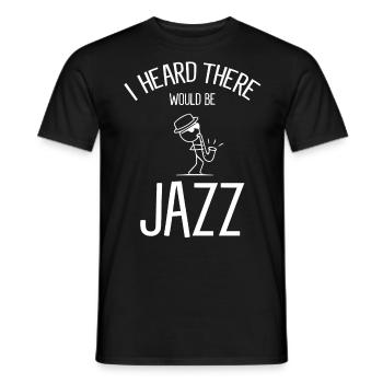 Musique jazz - Musiciens de jazz - T-shirt homme - noir - Devant - AI Model Male 178 light (178cm)