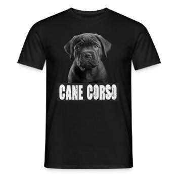 Cane Corso Welpe für einen Cane Corso Besitzer - Männer T-Shirt - Schwarz - Vorne - AI Model Male 178 light (178cm)