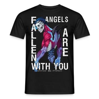 Fallen Angels - Men's T-Shirt - black - Front - AI Model Male 178 light (178cm)