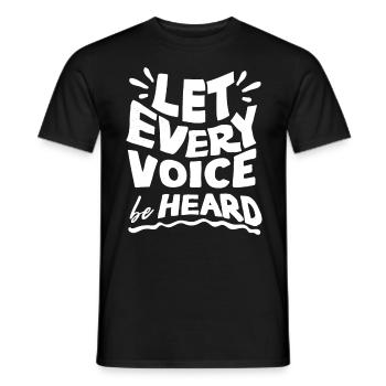 Speech-language pathology, speech-language pathologist - Men's T-Shirt - black - Front - AI Model Male 178 light (178cm)