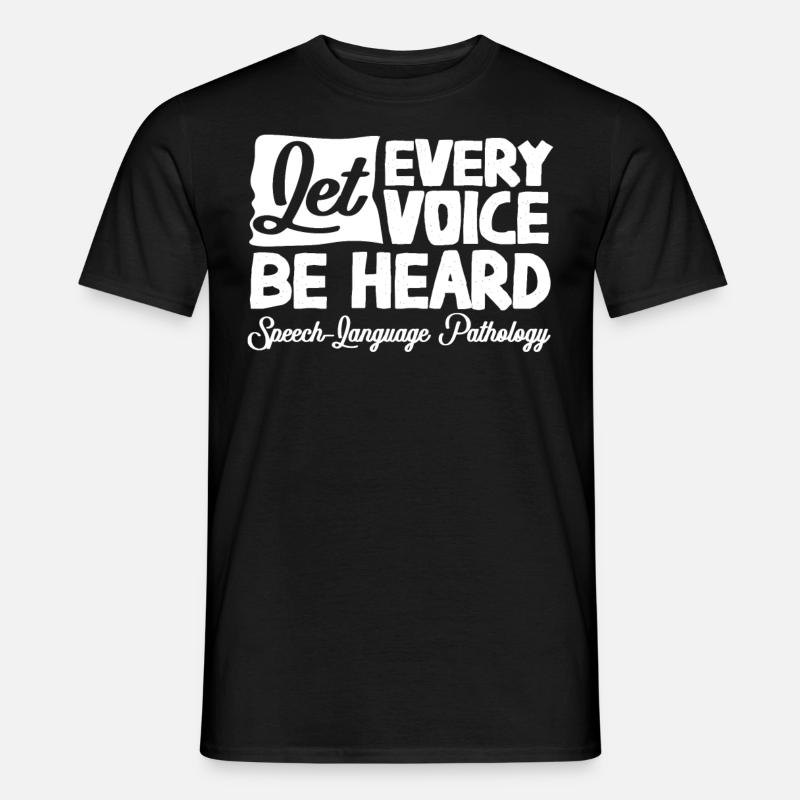 Speech-language pathology, speech-language pathologist - Men’s T-shirt - black