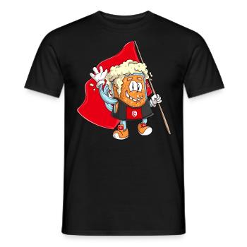Beer fan of Tunisia - Men's T-Shirt - black - Front - AI Model Male 178 light (178cm)
