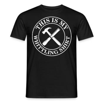 Beavercraft, Whittling, Whittler, Holzhandwerk - Männer T-Shirt - Schwarz - Vorne - AI Model Male 178 light (178cm)