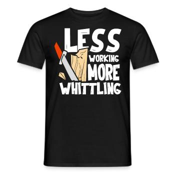 Beavercraft, Whittling, Whittler, Holzhandwerk - Männer T-Shirt - Schwarz - Vorne - AI Model Male 178 light (178cm)
