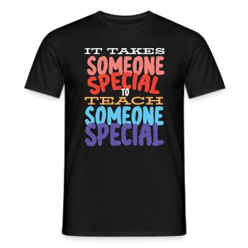 Special Needs Education, Special Education - Men's T-Shirt - black - Front - AI Model Male 178 light (178cm)