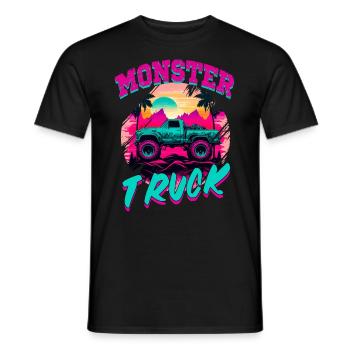 Monster Truck für Männer und Jungen - Männer T-Shirt - Schwarz - Vorne - AI Model Male 178 light (178cm)