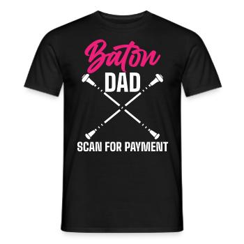 Baton Twirler, Baton Twirling, Gymnastics - Men's T-Shirt - black - Front - AI Model Male 178 light (178cm)