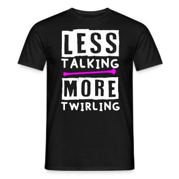 Baton Twirler, Baton Twirling, Gymnastics - Men's T-Shirt - black - Front - AI Model Male 178 light (178cm)