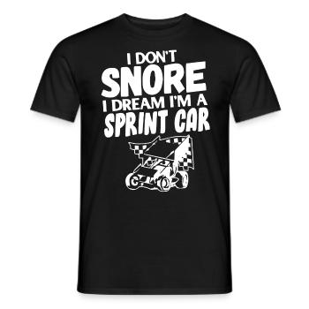 Sprint car races, sprint cars, dirt track races - Men's T-Shirt - black - Front - AI Model Male 178 light (178cm)