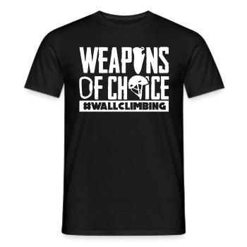 Wandkletterer, Wandklettern - Männer T-Shirt - Schwarz - Vorne - AI Model Male 178 light (178cm)