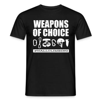 Wandkletterer, Wandklettern - Männer T-Shirt - Schwarz - Vorne - AI Model Male 178 light (178cm)