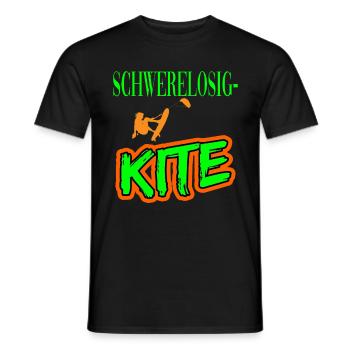 Schwerelosigkeit Kitesurfen Kiten für Kiter - Männer T-Shirt - Schwarz - Vorne - AI Model Male 178 light (178cm)