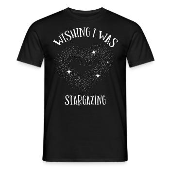 Gaz stellaire, Cosmologie, Astronomie - Jumelles - T-shirt homme - noir - Devant - AI Model Male 178 light (178cm)