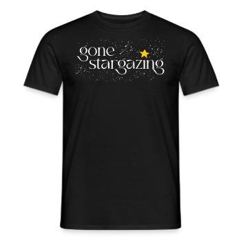 Astrophotography, astronomy, stargazing - Men's T-Shirt - black - Front - AI Model Male 178 light (178cm)