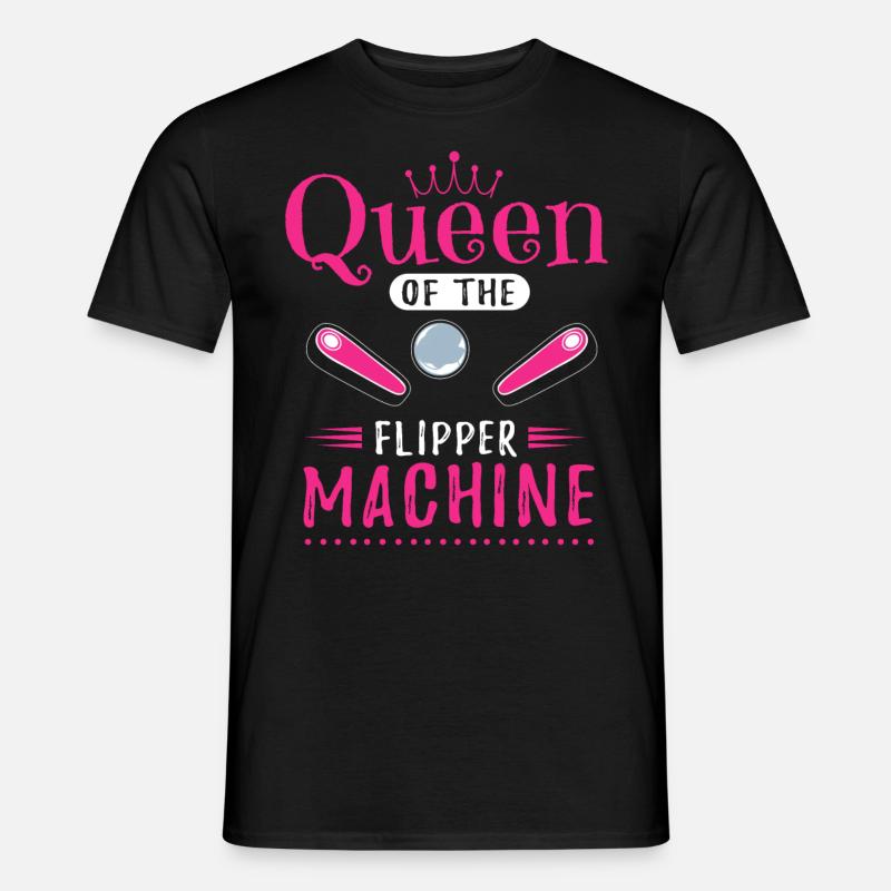 Flipper-Arcade-Spieler - Männer T-Shirt - Schwarz