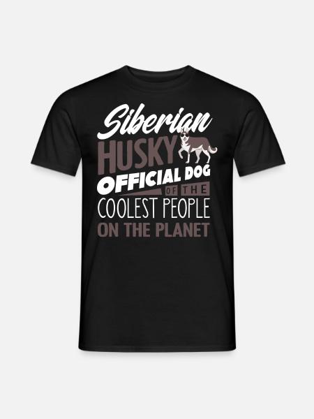 Siberian Husky - Men's T-Shirt - black