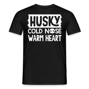 Siberian Husky - Men's T-Shirt - black - Front - AI Model Male 178 light (178cm)